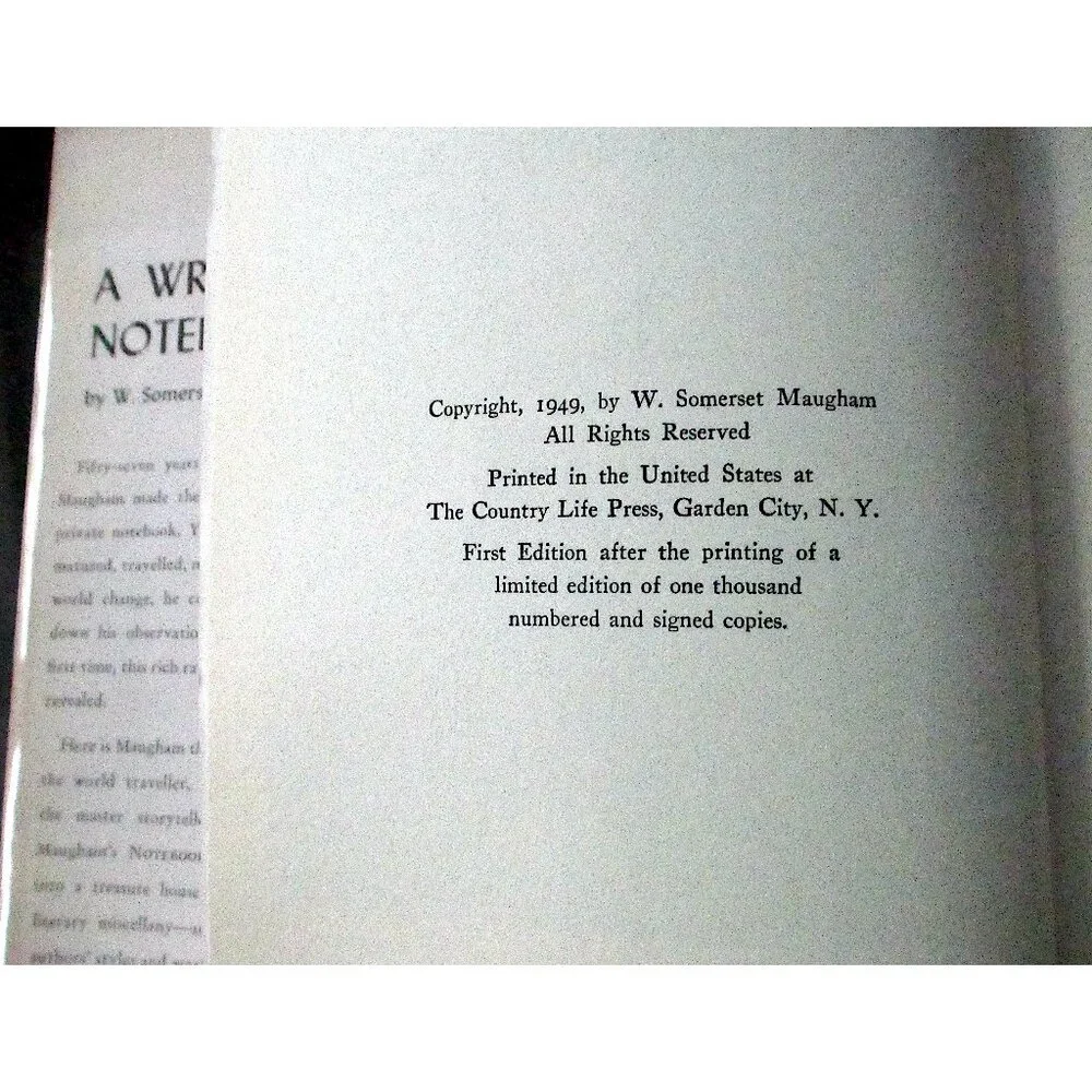 Book: A Writer's Notebook by W. Somerset Maugham - Picture 4 of 12